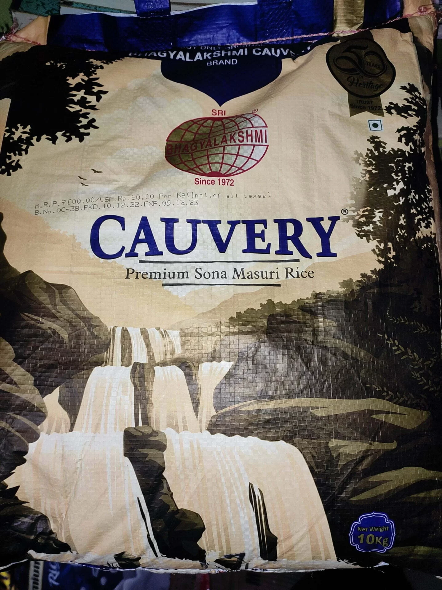 Cauvery Premium Sona Masuri Rice 26 KG/10 KG Bag/Loose