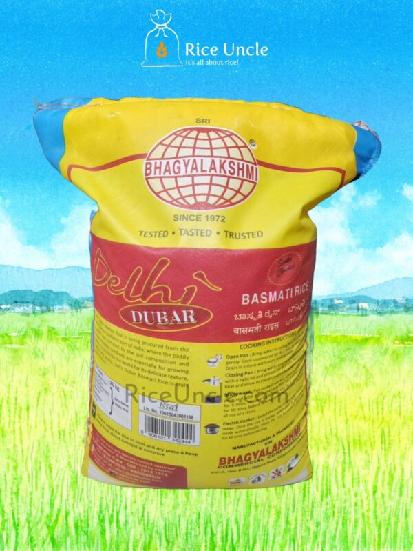Sri Bhagyalakshmi Delhi Dubar Basmati Rice - 26KG Bag/Loose